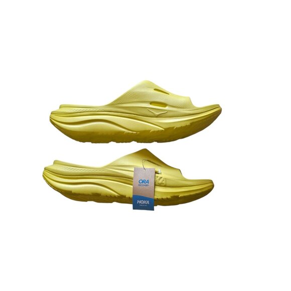 Hoka Ora Recovery Slide 3 Sandals Size 13 Yellow Foam Mens - Picture 3 of 4